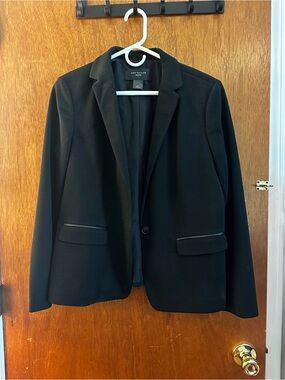 Ann Taylor Black Women's Single-Button Tailored Blazer